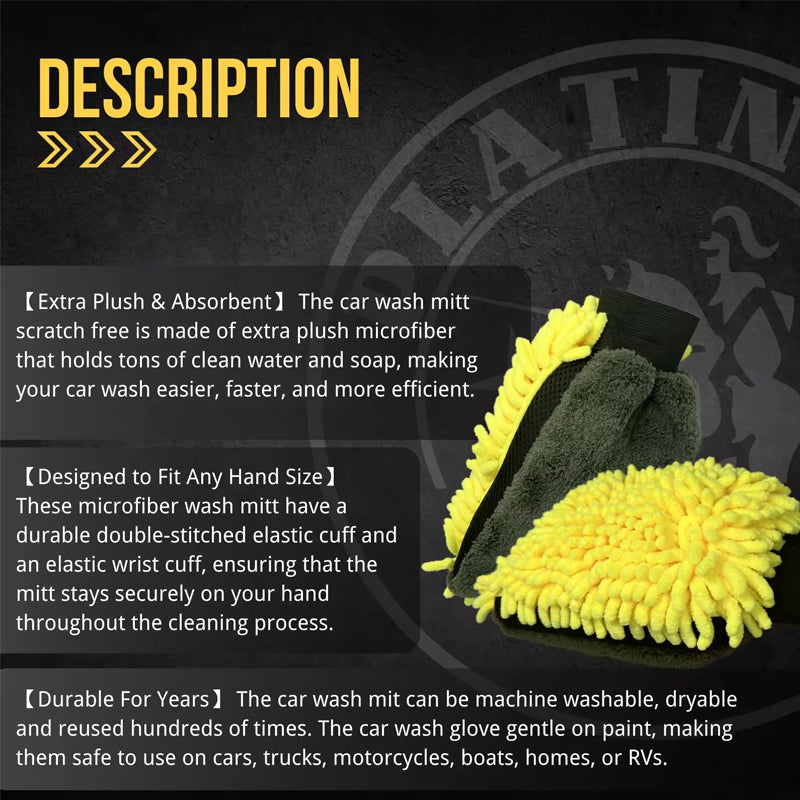 Waterproof 4-in-1 Wash Mitt For Car Detailing